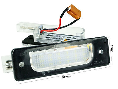 Kit Luci Targa Led Per E34 E32 1988-1996 12V 3W Canbus Resistenza Inclusa