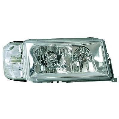 Coppia fari fanali anteriori TUNING 190 W201 82-93 H1+H3 cromati con fr