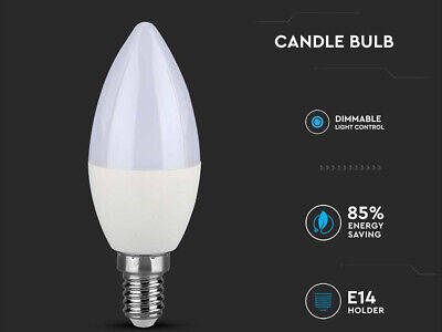 Lampadina LED Chip Samsung E14 C37 5,5W a Candela 6400K Dimmerabile SKU-20187
