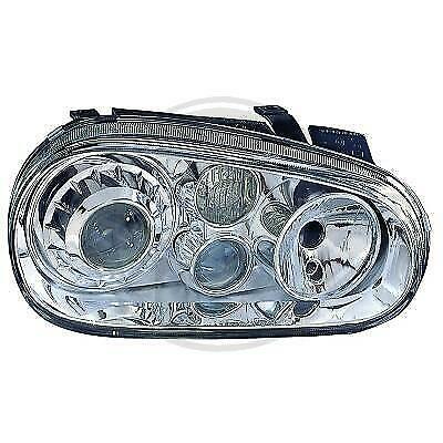 Coppia Fari Fanali Anteriori Tuning G O L F 4 IV 97-03 cromati look R32 H7+H7+H3