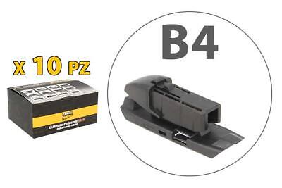 Kit 10 Attacchi B4 Per Spazzole Tergicristallo Carall S985 Flat e T191 Ibrida