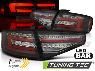 LED BAR TAIL LIGHTS BLACK SEQ fits A4 B8 12-15 SEDAN OEM