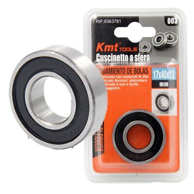 Cuscinetto A Sfera Prelubrificati e Acciaio cromato Diametro Interno 17mm x
