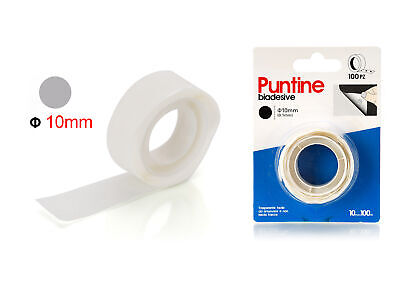 100pcs Punti Biadesivi Tondi Multiuso &Oslash;10mm <ul><li>100pcs Multiuso,