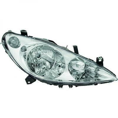 Faro anteriore dx 307 01-05 DEPO H1/H1/H7 con motor reg el