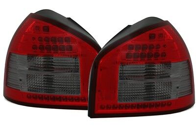 Coppia Fari Fanali Tuning LED Luci Posteriori A3 8L 96-03 Fume' Rosso
