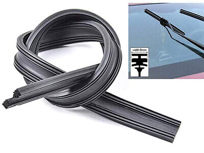 Coppia Gommini Refill Flat 26'' 650mm Ricambio Universale Per Spazzole Tergicri