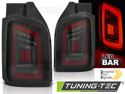 LED BAR TAIL LIGHTS SMOKE BLACK RED fits T5 04.03-09 / 10-15