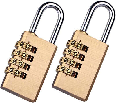 2 Pezzi Lucchetto A Combinazione 4 Cifre Altezza Anello 20mm Per Valigia Zaino