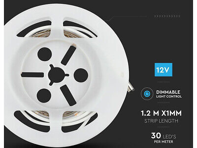 Kit Strip LED 1.2M 2.8W/M Luce Scendiletto Doppio 4000K Dimmerabile