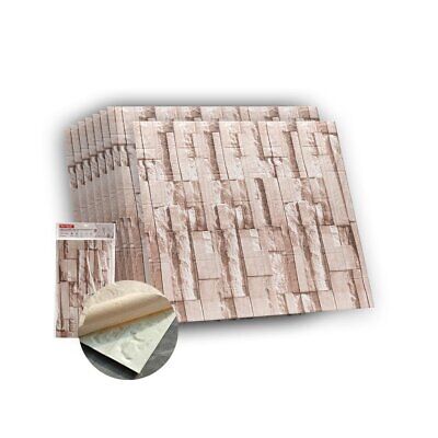 10 PZ Carta da Parati 3D Effetto Mattoni Pannelli Autoadesivi Per Pareti Muri