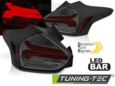 FORD FOCUS 3 15-18 HATCHBACK ROSSO FUMO SEQ LED