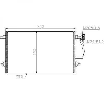 Condensatore clima A8 03/1994-2002 tutti i modelli 4D0260401A