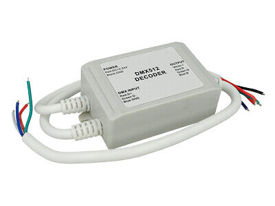 Centralina DMX-512 Decoder Converti In PWM Impermeabile IP65 3 Canail Per Stris