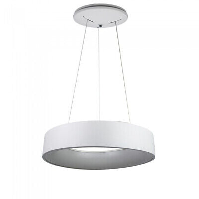 Lampada Led A Sospensione Moderno Circolare Colore Bianco Diametro 600mm 30W