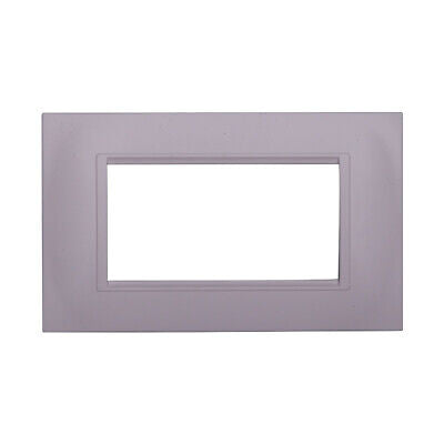 ETTROIT Placca Plastica Quadrata Serie Space 4P Colore Bianco Compatibile Con