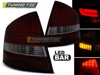 Faro Fanale Tuning OCTAVIA II SEDAN 04-12 Fume' Rosso LED BAR