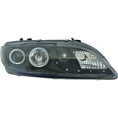 Coppia fari fanali anteriori TUNING 6 02-08 neri non marchiati E H1+H1 c