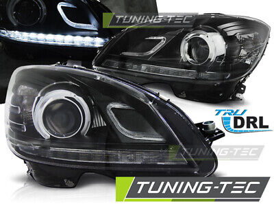 FARI FARI TRUE DRL NERI per MERCEDES W204 07-10
