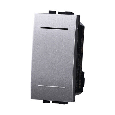 ETTROIT Invertitore 1P 16A Unipolare Colore GRIGIO Compatibile Con Bticino