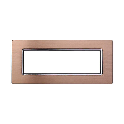 ETTROIT Placca In Alluminio Serie Space 7P Colore Oro Compatibile Con Bticino