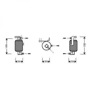 Condensatore essiccatore BERLINGO PARTNER 99- benzina
