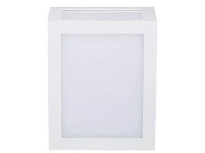 Applique Lampada Led Da Muro Parete a Lanterna 12W 4000K Carcassa Nera IP65 360