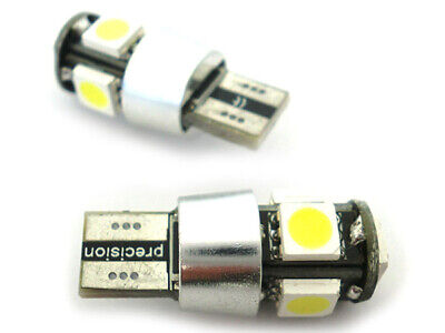 Lampada Led Canbus T10 W5W Luci di Posizione 12V 5 Smd Bianco No Errore New Con