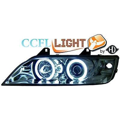 Coppia Fari Fanali Anteriori TUNING Z3 96-02 CCFL Cromati Angel Eyes