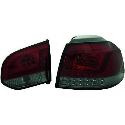 Coppia fari fanali posteriori TUNING GOLF VI 08- berlina LED rossi fume con