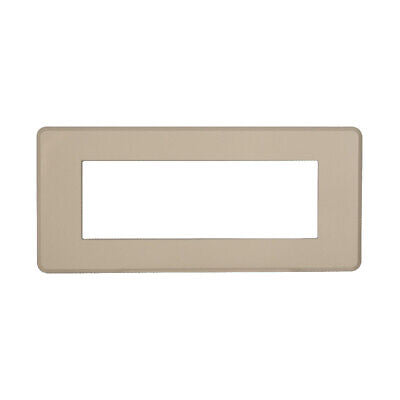 ETTROIT Placca Slim Sottile 6P Serie Moon Colore Sabbia Compatibile Con Bticino