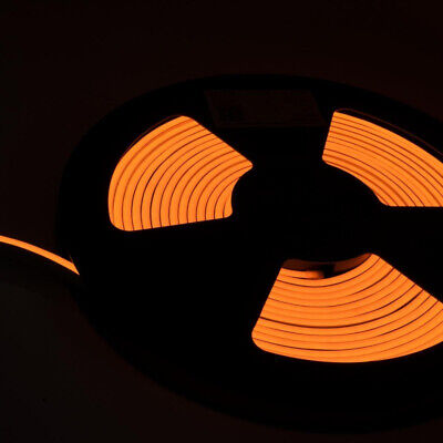 24V Bobina Led Neon Flex Colore Giallo Yellow 10 Metri IP65 10W/M Tagliabile