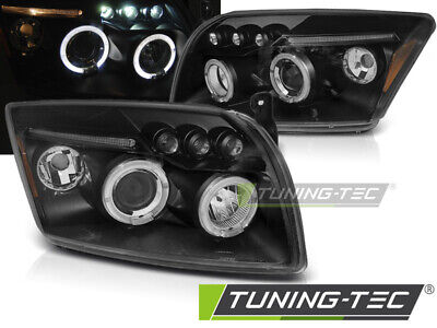 Coppia Fari Fanali Anteriori Tuning CALIBER 06-12 ANGEL EYES NERO