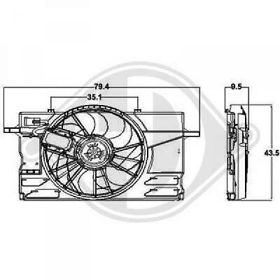 Elettroventola radiatore S40 C30/V50 31261988