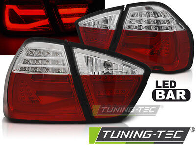 Coppia fari fanali posteriori TUNING Serie3 E90 05-08 LED rosso\bian BERLINA