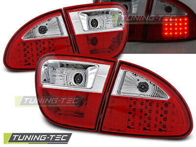 LED TAIL LIGHTS RED WHITE fits LEON 04.99-08.04