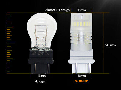 COPPIA LAMPADI Lampade Led T25 3157 3156 Canbus Bianco 12V No Polarita IP67 360°