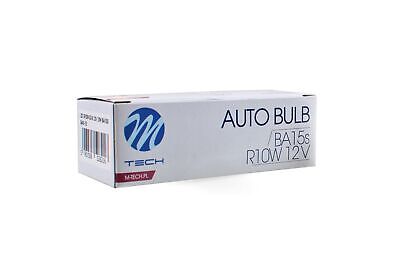 LOTTO DI 10 PEZZI Lampada M-TECH BA15s 12V/10W G18 CLEAR