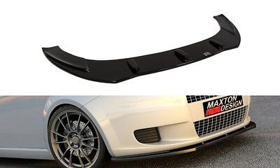 GRANDE PUNTO 2005-2012 Spoiler Sottoparaurti Lama Anteriore Nero Opaco Satinato