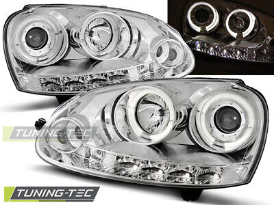 HEADLIGHTS ANGEL EYES CHROME fits GOLF 5 10.03-09