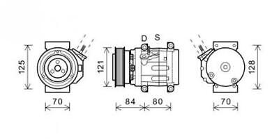 COMPATIBILE CON OPEL KOMPRESSOR CHEVROLET CAPTIVA 06/2006