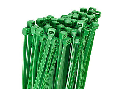 100 Fascette Plastica Verde Giardinaggio 1.8X100mm Fascette per giardinaggio