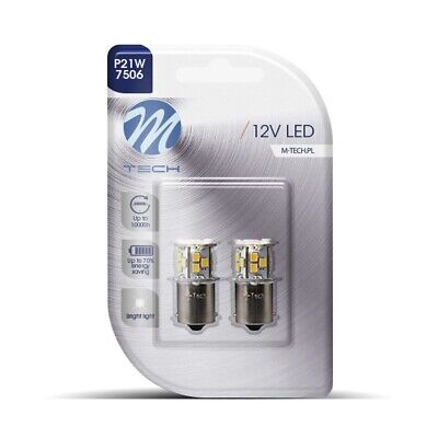 Blister 2x LED L112 BA15s 21xSMD2835 bianco