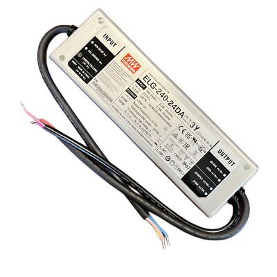 MeanWell ELG-240-24DA-3Y Alimentatore Dimmerabile DALI IP67 240W 24V 10A Input