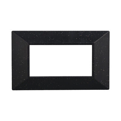 ETTROIT Placca Piramide Serie Moon 4P Colore Nero Brillante Compatibile Con