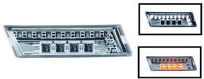 Coppia Set frecce laterali TUNING Serie 3 E36 90-96 LED cromate ottica DRL