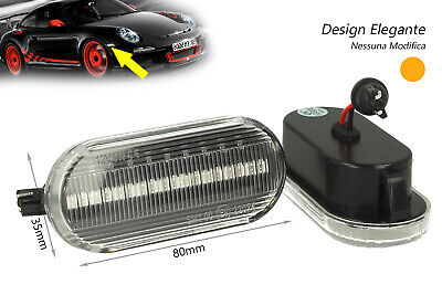 Kit Freccia Laterale a Led Side Marker Dinamica Lente Trasparente Golf 3 4