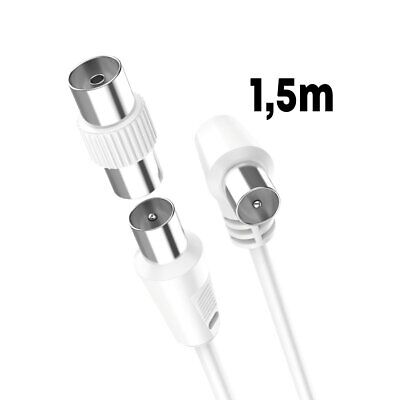 Cavo Coassiale Antenna TV con Connettore ad Angolo Retto Maschio Adattatore RF