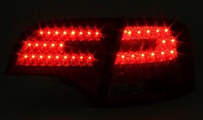 Coppia Fari Fanali posteriori LED TUNING 2004 >2008 A4 B7 =SOLO AVANT= Fumè