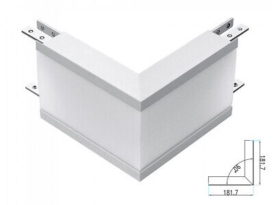 Connettore Giunto Forma L Curva Angolo Esterno 12W Bianco 4000K Per Lampada Led